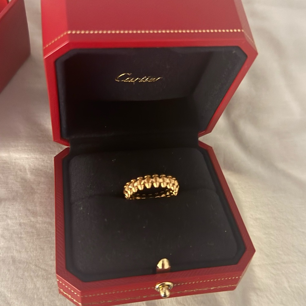 Cartier clash rose gold ring size 50